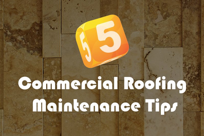 Commercial Roofing Maintenance Tips Graphic