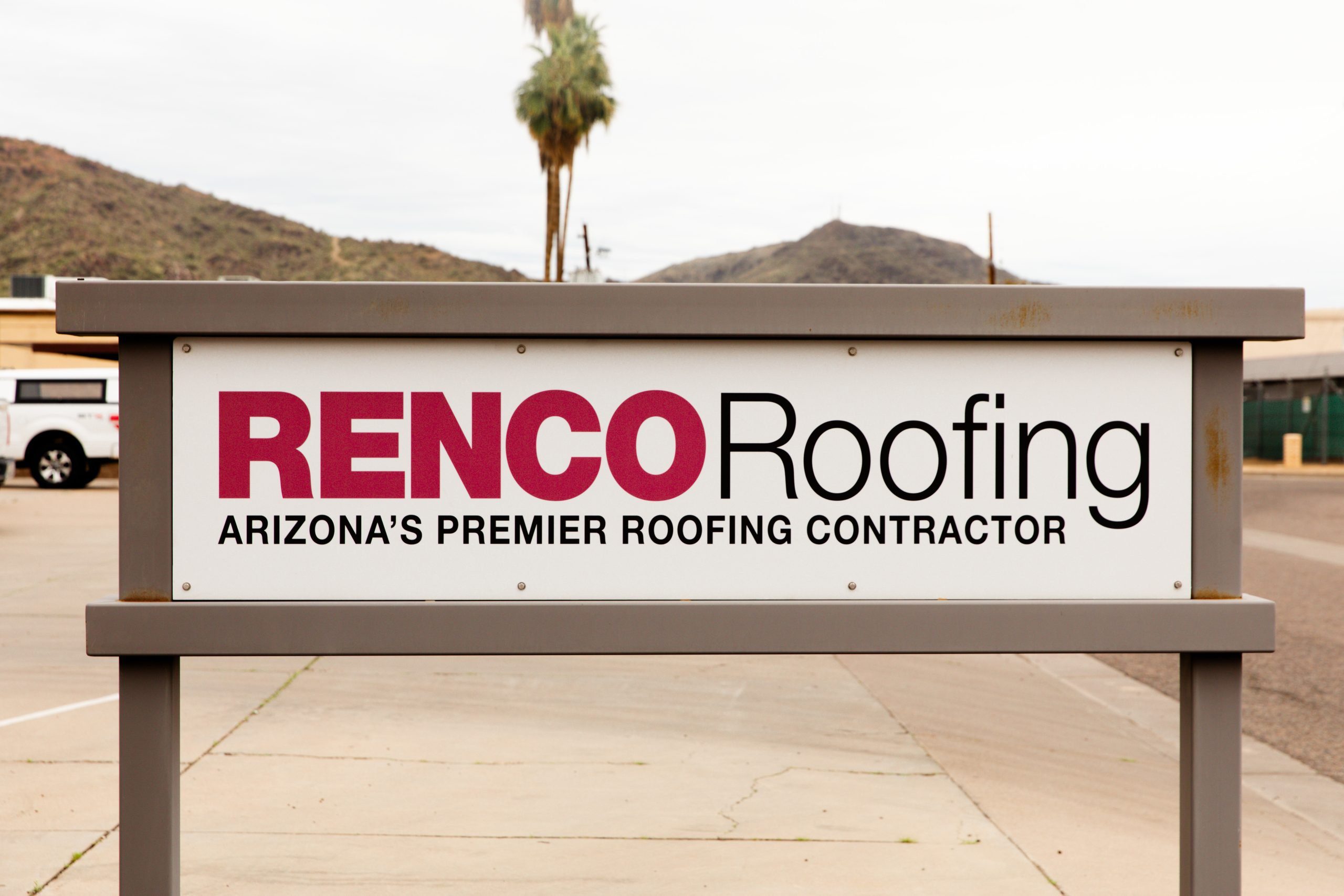 renco roofing sign