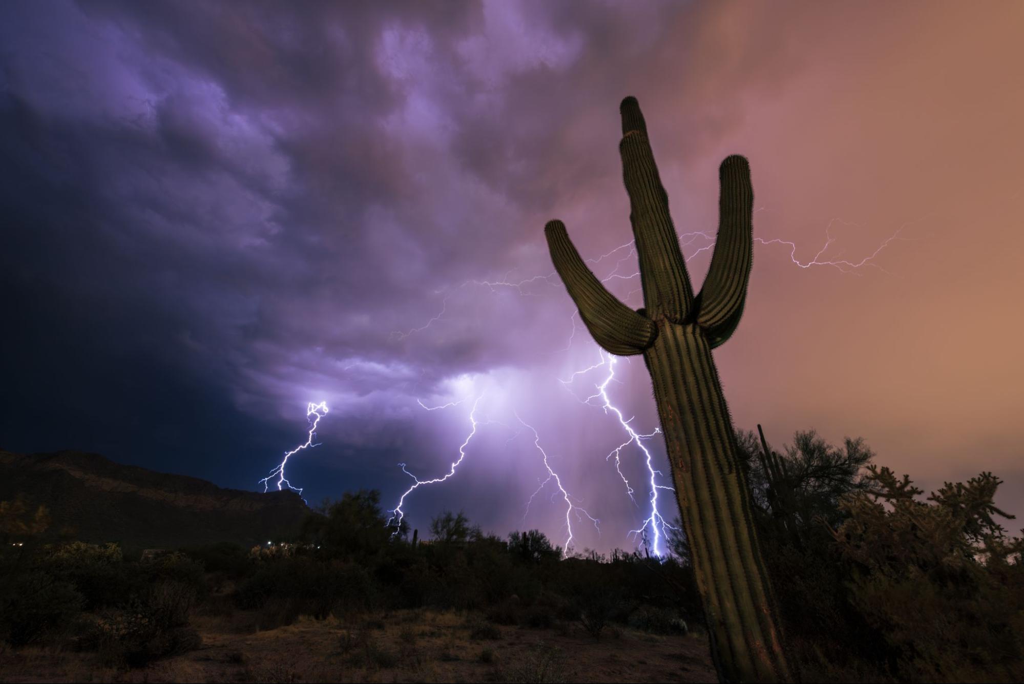 Lightning in the Desert