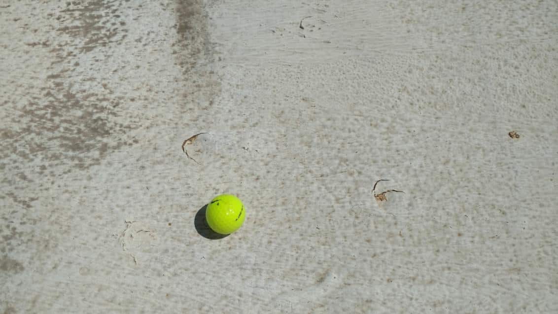 golf ball-sized hail on roof