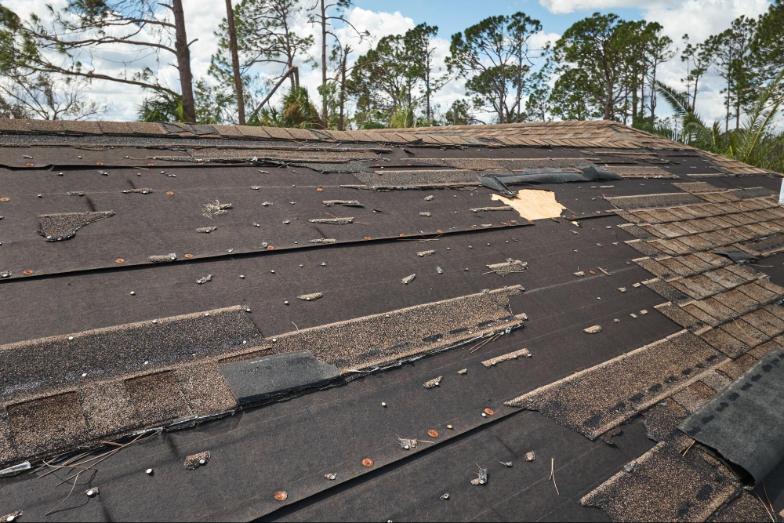 damaged roof