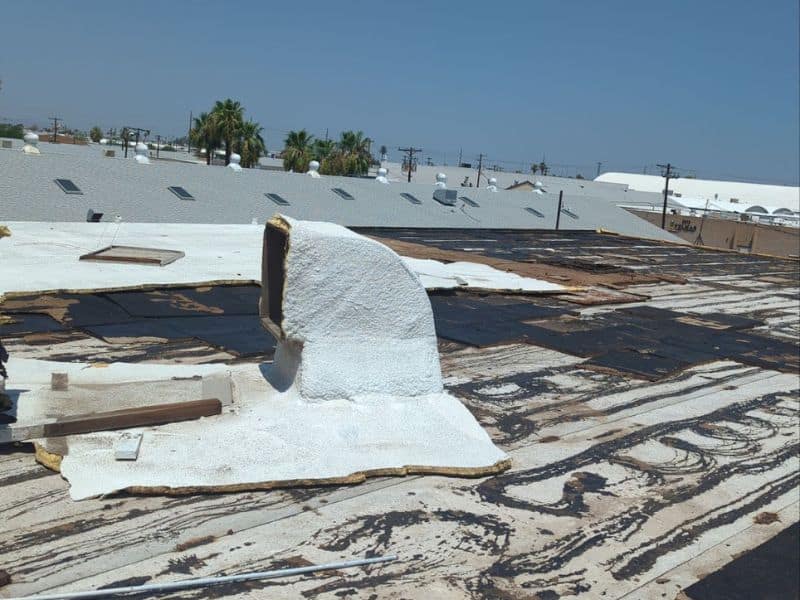 Phoenix roof with wind damage