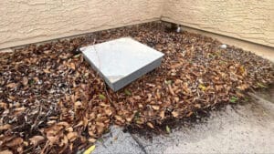 Debris & Leaves Collecting on Flat Roof in Phoenix