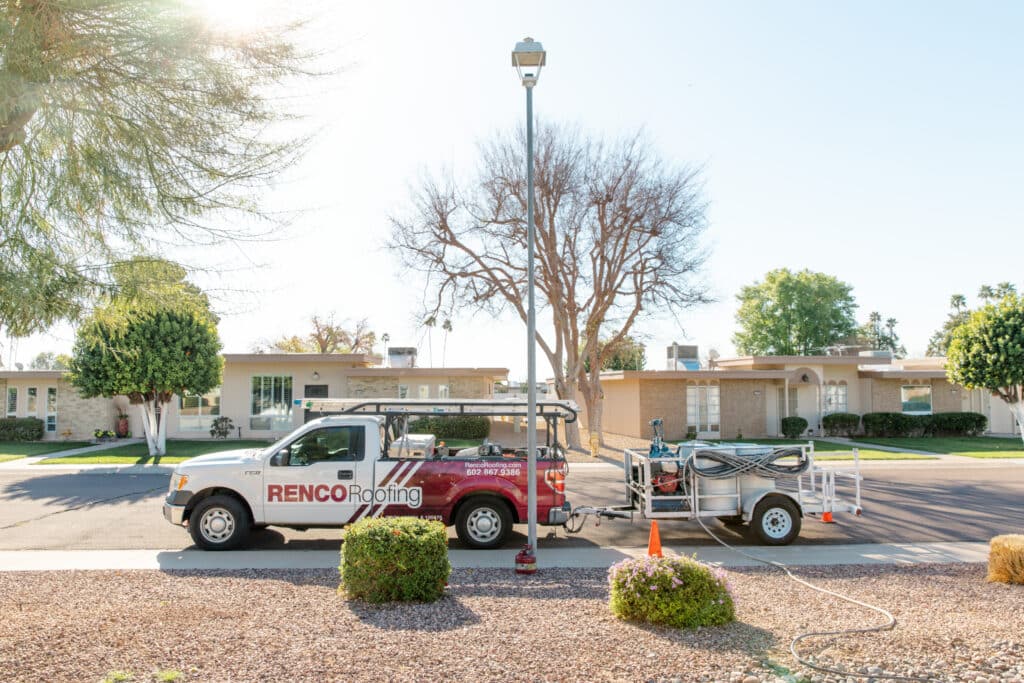 RENCO Roofing can help fix a roof leak in winter in the Phoenix area