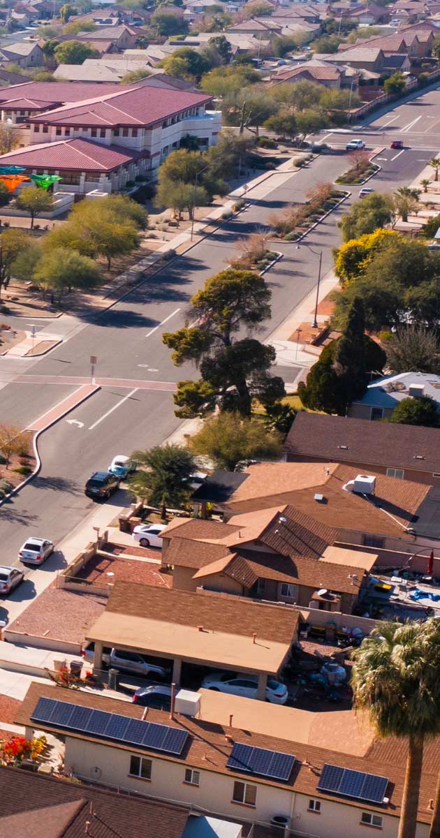 Photo of Peoria AZ taken from above